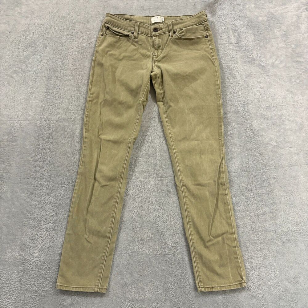 Levi's Jeans Womens 4/27 Demi Curve Skinny VTG 90s Low‎ Rise Denim Stretch Green